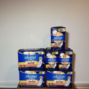 Always Size 4 Overnight Pads Bundle – Ultra Thin & Maxi – 6 Pack